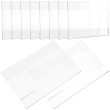 10 Pcs Transparent Holders 15.00x10.50x0.50cm White