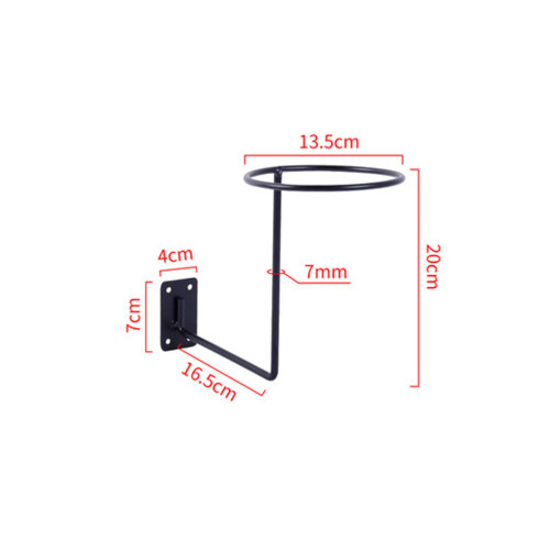 Porte Casque Noir Fer Rangement Mural Sturdy Polyvalent 1
