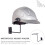 Porte Casque Noir Fer Rangement Mural Sturdy Polyvalent 11