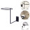 Porte Casque Noir Fer Rangement Mural Sturdy Polyvalent 5