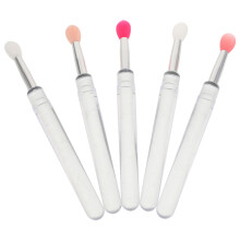 5 stuks siliconen lippenapplicator, uitschuifbaar, herbruikbaar