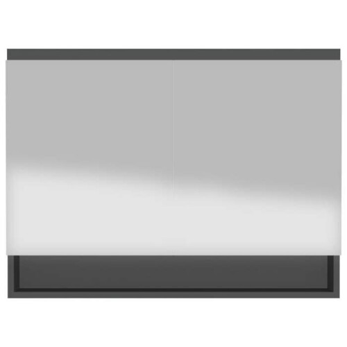 Spiegelschrank Badezimmer 80 x 15 x 60 cm MDF anthrazit 2