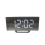 Digital Alarm Clock, LED Mirror Clock, Multifunction Snooze Time Display, Night Light Desktop Clock, (Colore: white) 4