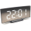 Digital Alarm Clock, LED Mirror Clock, Multifunction Snooze Time Display, Night Light Desktop Clock, (Colore: white) 1