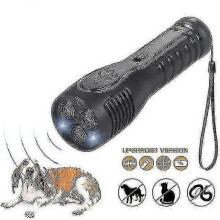 Rechargeable Ultrasonic Dog Repellent Dog Bark Deterrent with Led Flashlight Handheld Anti Barking Device Safe Pet Training Aid Good Behavior