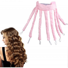Fascia per capelli con ferro arricciacapelli senza calore, design a forma di polpo, onde grandi, ferro arricciacapelli morbido senza calore per l