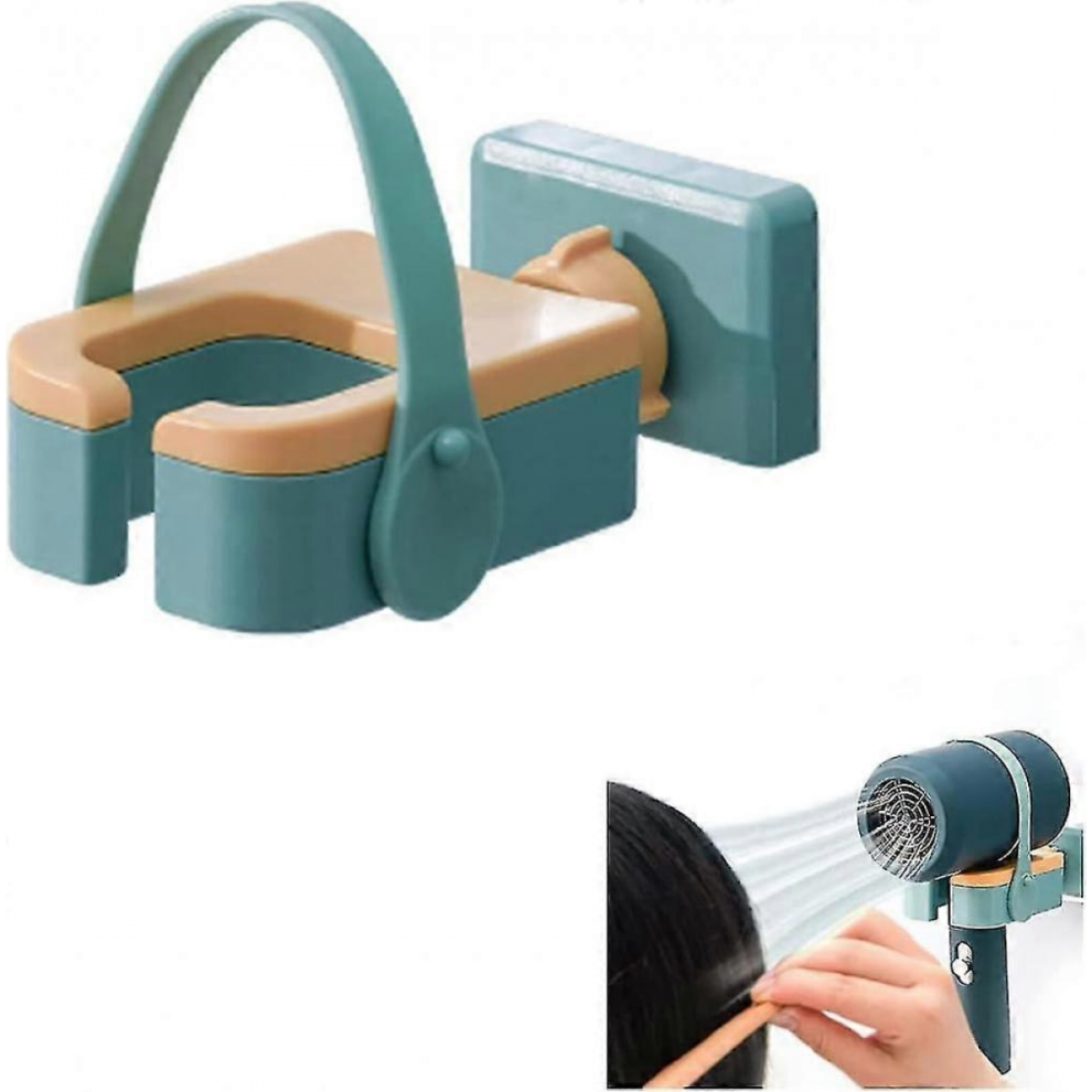 Unisex Hair Dryer Holder Wall Mounted,180 Self Adhesive Hair Blow Dryer Rack Organizer