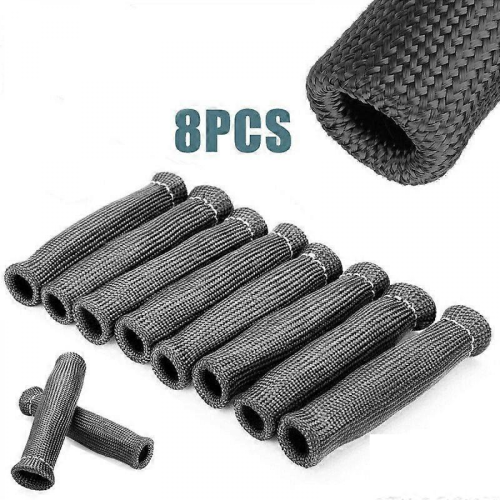 8pcs Plug Wire Boots Spark Plugs Heat Wrap Replacement Spark Plug Boot Protector Spark Plug Heat Shield 1