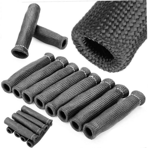 8pcs Plug Wire Boots Spark Plugs Heat Wrap Replacement Spark Plug Boot Protector Spark Plug Heat Shield 2