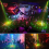 Party Light DJ Disco Light, Sound Activated 120 Patterns RGB Projector, USB Powered 8 Eyes Stage Light with Remote Control, DJ Light with Timer 2