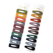 20Pcs Matte Snap Hair Clip Barrettes for Girls women, No Slip Cute Solid Candy Color Hair Accessories Hair Pins Color random delivery