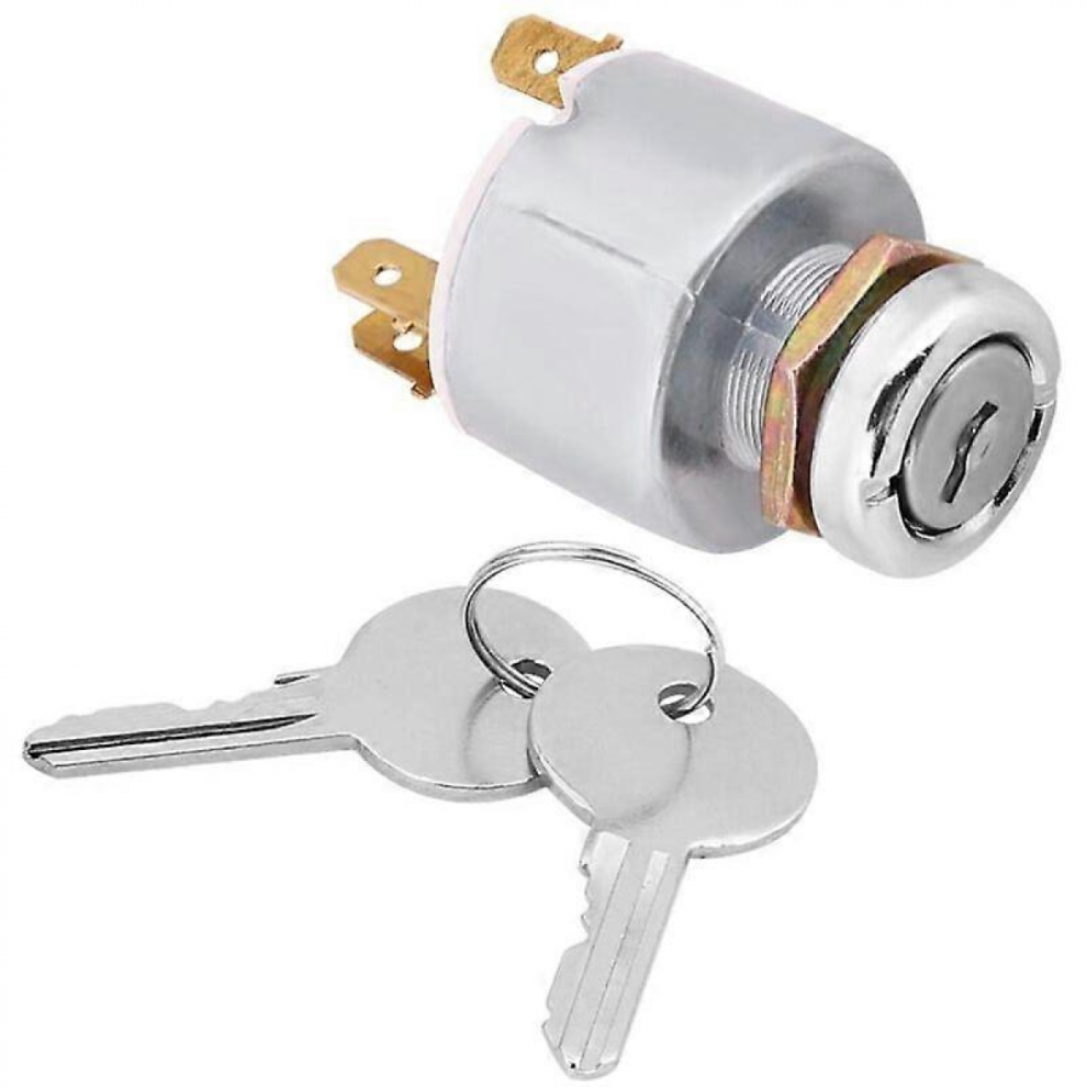Ignition Key Switch Engine Starter Switch 12V 3 Position On Off With Key Universal Ignition Key Switch 9022594175231