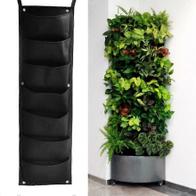 Sacs de plantation muraux à suspendre, 1 pièce, 7 poches, sacs de culture verticaux pour jardin, décoration de jardin