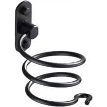 Wall Mounted Hair Dryer Holder and Organizer Easy to Install Space Saving Solution for Bedroom and Bathroom Ideal Black5.3"D x 4.3"W x 5.5"H