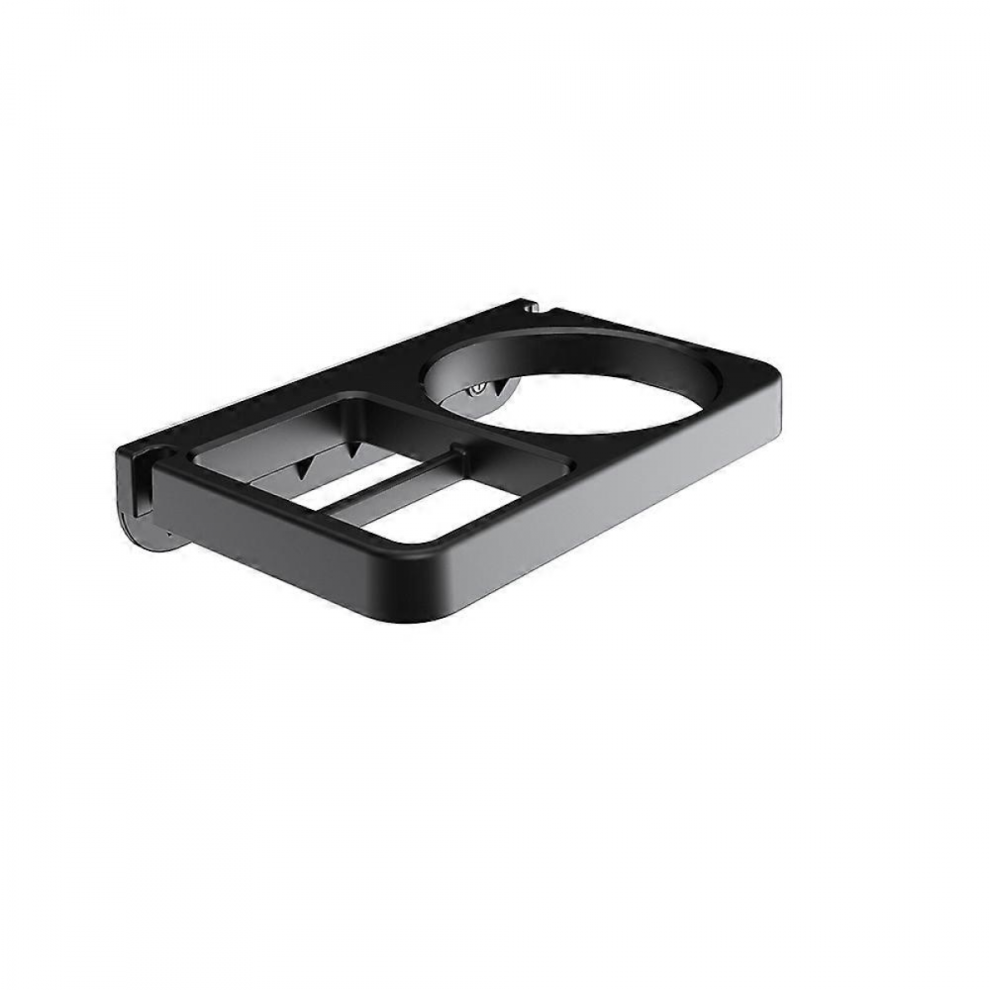 Wall Mount for Blow Dryer Hair Dryer Holder Compatible with Flat Iron Holder Wall Mount for Hair Tool Storage Holder Rack (Black) 16.8*3.5*10.5cm