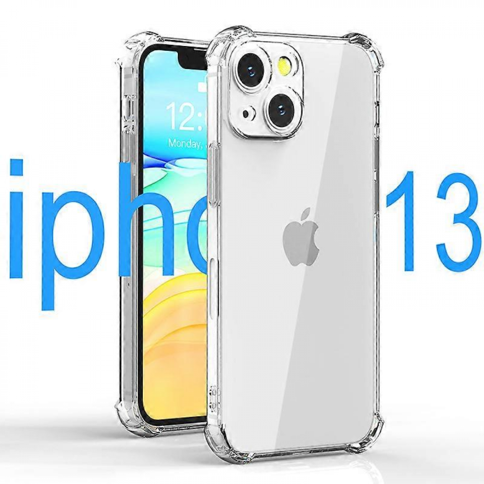 4Pcs Clear Case For Iphone 13 (Only) 6.1-Inch, Full Body Protection Bumper Shockproof Rugged Cover For Iphone 13 -(Clear) 9022594175873