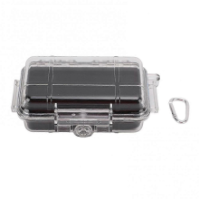 Plastic Shockproof Box with Shock Absorption Liner Outdoor Waterproof Airtight Case TransparentSmall Size