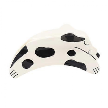 Koala Dog Animal Kawaii Cute Hair Claw Clips, Hair Catch Barrette Jaw Clamp, Hair Accessories (Black and white spotted dog)approx.6cm