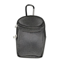 Golfballtasche, tragbare Golfballhalter-Aufbewahrungstasche, Golfballtasche, Golfzubehörtaschen mit Clip, leicht und langlebig für Golfer (schwarz)