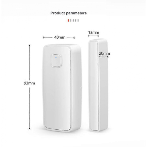 Smart Sensor WiFi Door Window Alarm Sensor Wireless Remote Control for Home Security Controlled by Mobile Phone APP,93*40*20MM 1