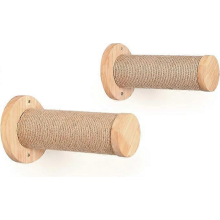 Cat Wall Furniture, 11.8 Inch Cat Wall Steps for Drywall, Cat Stairs for Wall Mounted with Jute Scratching Cat Shelf for Most Cats, 2 of Pack
