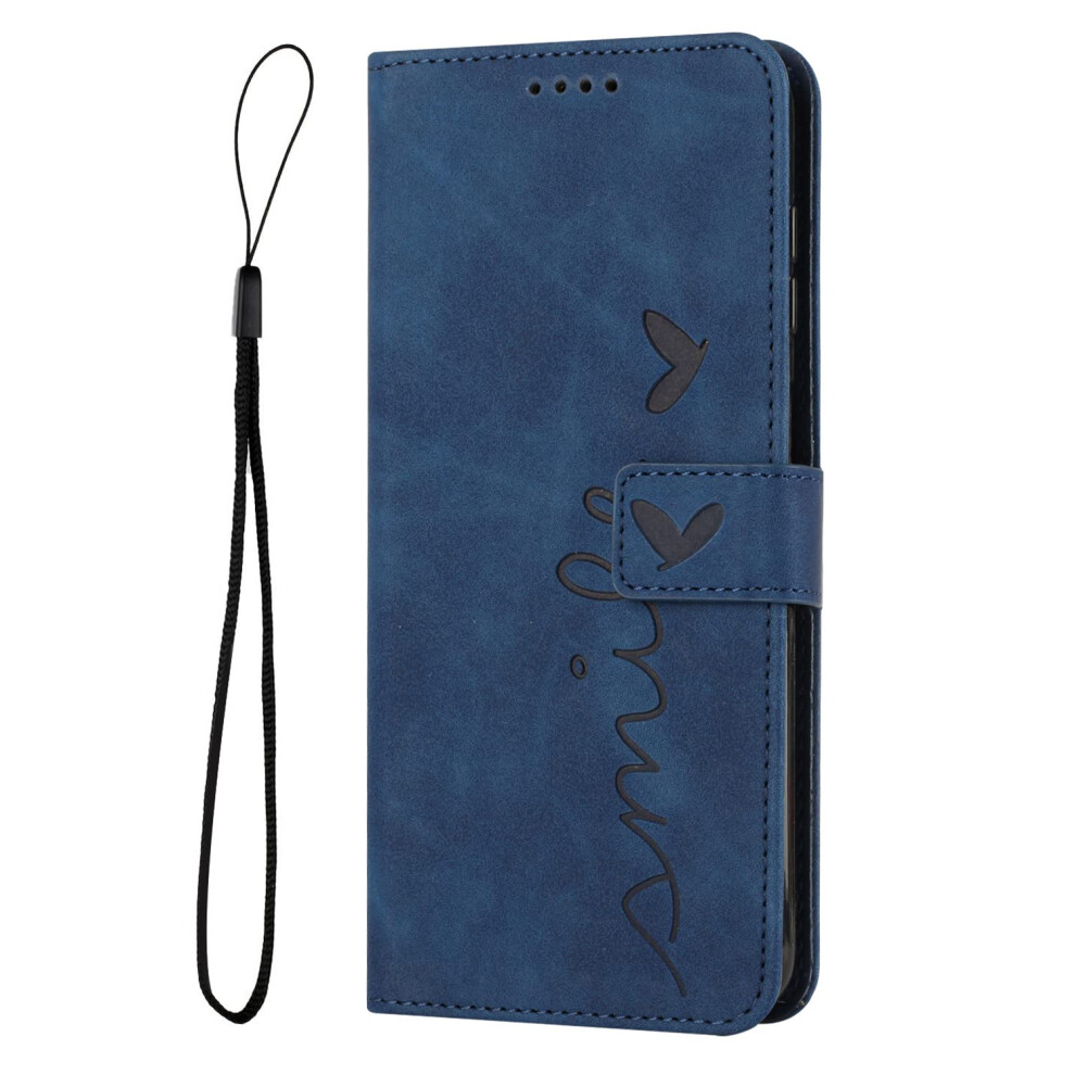 Moto G72 Case, Pu Leather Wallet Stand, Protective Case Compatible With Motorola Moto G72 Blue 9393856986958