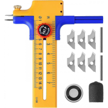 Compass Circle Cutter, Circular Paper Cutter, Compass-Cutter, Circular Cutter High Precision Circular Drawing Tool for Cutting Paper Card Leather, Cut