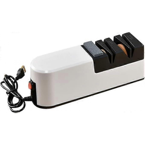 USB Fast Electric Knife Sharpener Automatic Adjustable Sharpener 3 Stages for Knives Scissors Household Sharpener
