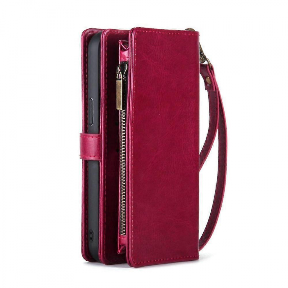 Mobile Phone Cases-Universal Samsung Wallet Case With Card Slots & Magnetic Closure For S21 To S23 S 9022594178157