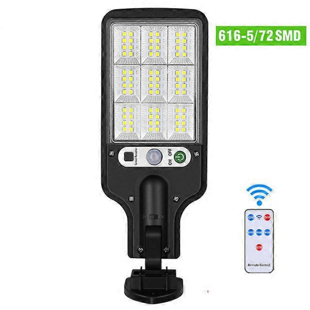 Solar Street Outdoor Led Solar Parking Remote Control Security Solar Motion Sensor With 3 Ing Modes For Garden, Street, Yard Light 9022594179161