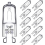10 Pack G9 Halogen Bulb, G9 25W 230V Bulb, Variable Intensity, G9 Halogen Lamp, 43mm 1
