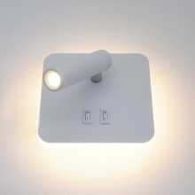 Επιτοίχιο φωτιστικό LED, φωτιστικό ανάγνωσης κομοδίνου με διακόπτη, ρυθμιζόμενος φ
