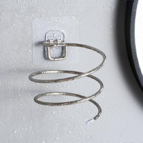 Support de sèche-cheveux sans perforation pour salle de bain 2