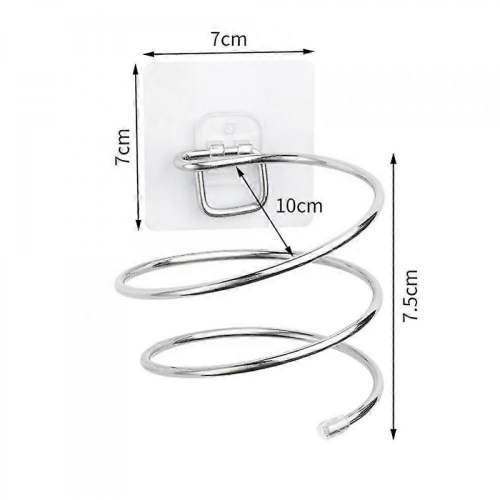Support de sèche-cheveux sans perforation pour salle de bain 1