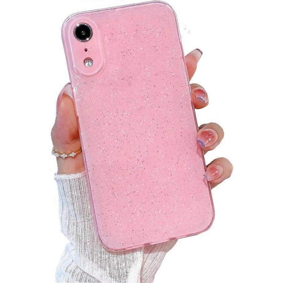 Iphone Xr Case Glitter Bling Cute Women Girl Phone Case Soft Twinkle Sparkly Protective Case For Iphone Xr- Pink 9022594179284