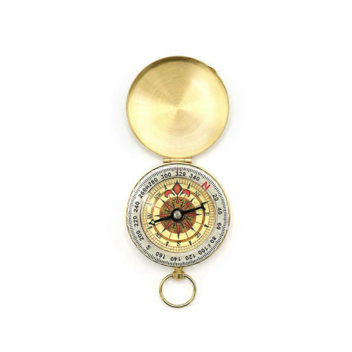 Compass, Camping Compass Precise and Bright Pointing Copper for Family Outdoor Activities