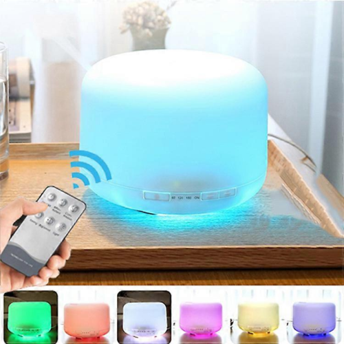 500ml Premium Essential Oil Diffuser with colored lightswith Remote Control , Ultrasonic Aromatherapy Fragrant Oil Humidifier Vaporizer, Timer and A