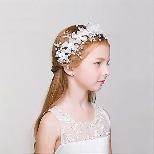 Λουλούδια Κρυστάλλινα Μαργαριτάρια Στρας Χάντρες Αξεσουάρ Μαλλιών Όμορφων Κορι 2