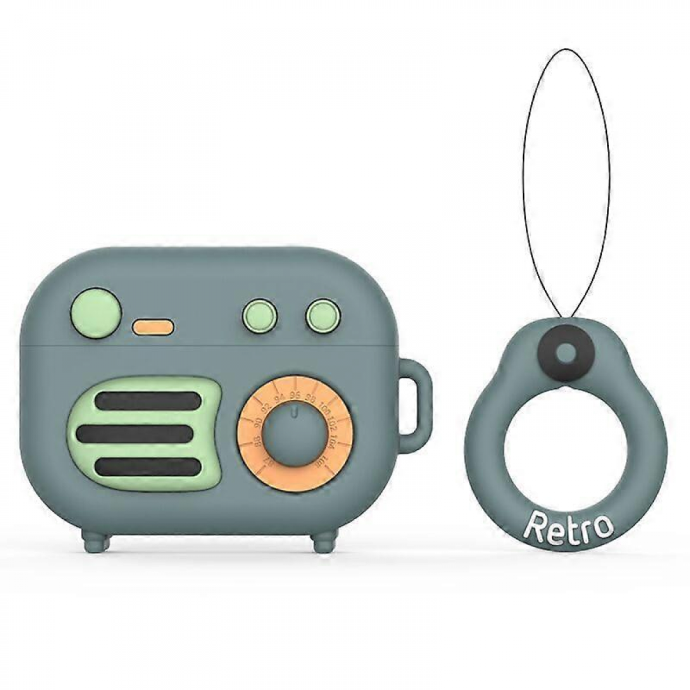 Compatible With Retro Radio Airpods Pro Case, Protective Silicone Retro Radio Skin Gramophone, Funny Kawaii Cute Fashion Cartoon 3D Cover For Airpod 9022594180594