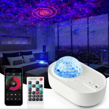 Proyector de estrellas 3 en 1, luz nocturna con ruido blanco y altavoz Bluetooth para decoración del hogar, dormitorio, control remoto, Navidad y