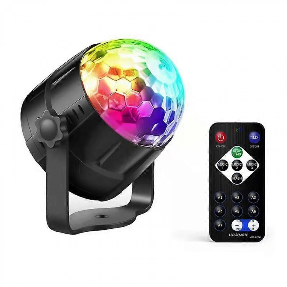Disco Ball - Party Sound Activated Storage With Remote Control Dj Ing, Led 3W Rgb Ball, Family Party Dance S Kids B Light 9022594180419