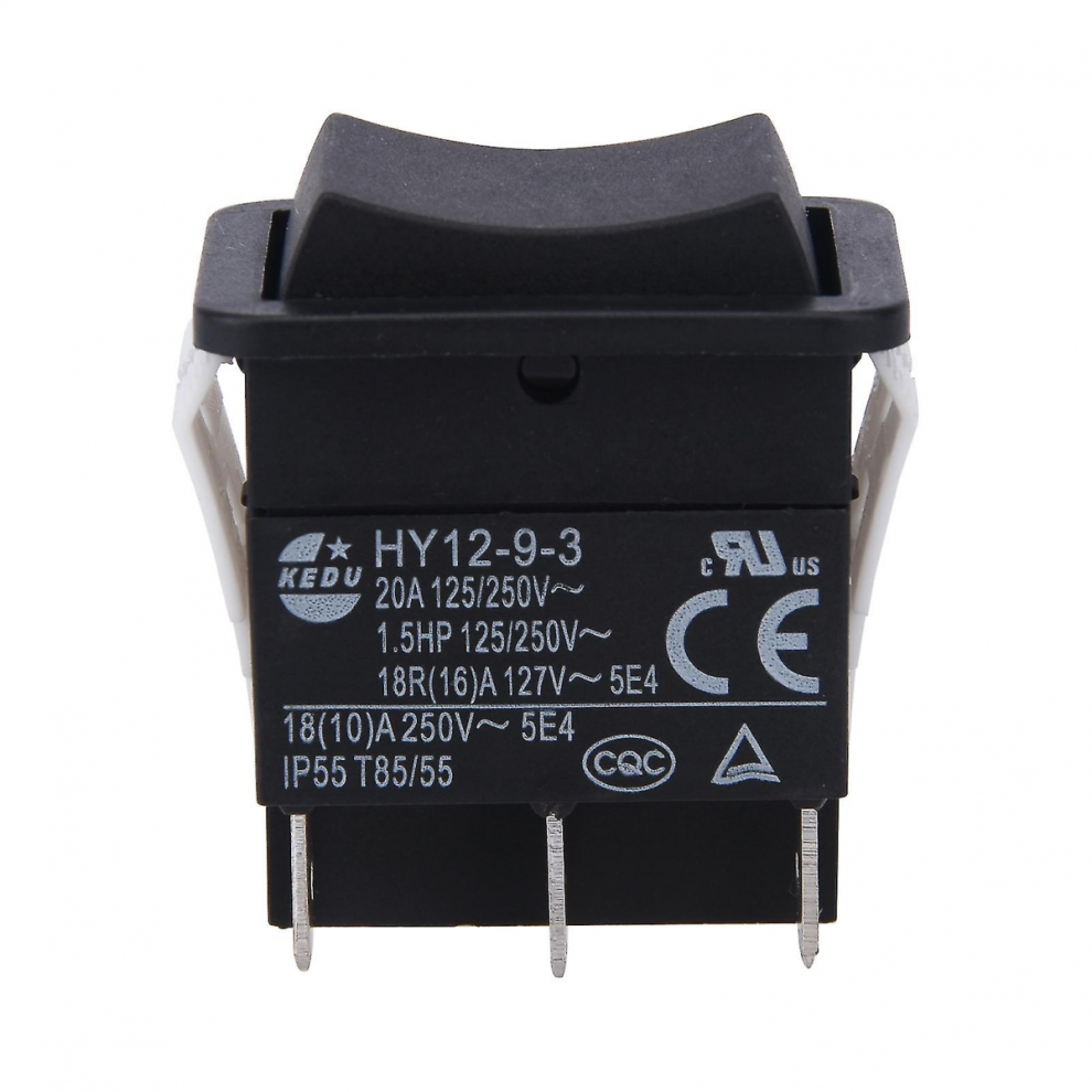 Hy12-9-3 Small Industrial On Off Rocker Switch Push Button Boat Arc Abs Durable-Hy 9022594182284