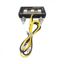 1 pezzo Moto Plaque d'immatriculation Lumire 3 SMD LED puce Mini Lampe Minuscule