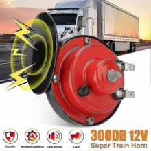 12V 300DB Super Laut Wasserdicht Zug Horn für Auto Motorrad SUV Lkw Boot Rot