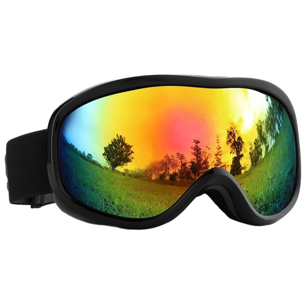 Snow Goggles For Women, Adults & Youth - Windproof Dust-Proof Double-Layer Goggles For Snowmobile And Skydiving - Black-image-OPC-PKRCGQY-NEW