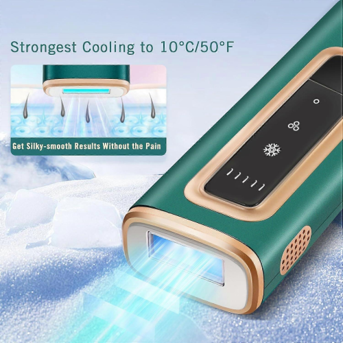 Épilateur IPL avec technologie de refroidissement Sapphire Ice (vert) 1