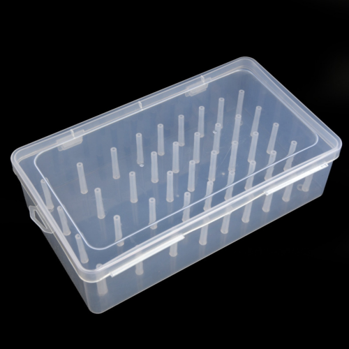 Sewing Thread Spool Box With 42 Axis Transparent Sewing Thread Box Storage Sewing Thread Spool Sewing Thread Storage Box For Storage Spool