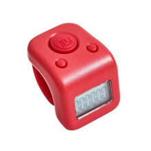 Electronic Finger Counter Resettable 6-Digit LCD Display Hand Counter Red