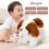 (white borwn) Plush Realistic Plush Simulation Smart Dog Called Walking Plush Toy 5