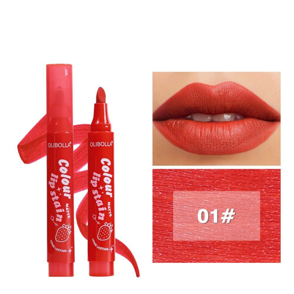 (Type#1) Olibolla Matte Six-color Lip Gloss Waterproof And Sweat-proof High-gloss Smooth-image-OPC-PKRCJNR-NEW